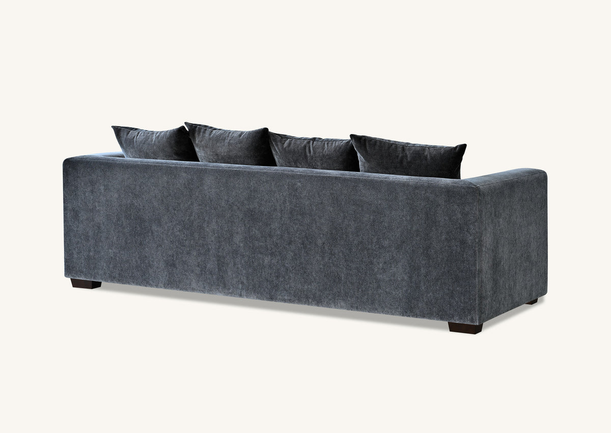 Gramercy 3 Seater Sofa in Steel Velvet