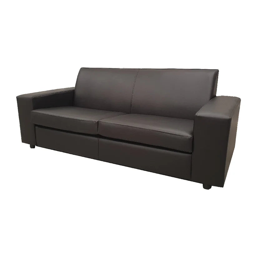 Chaise Black 3 Seater Sofa